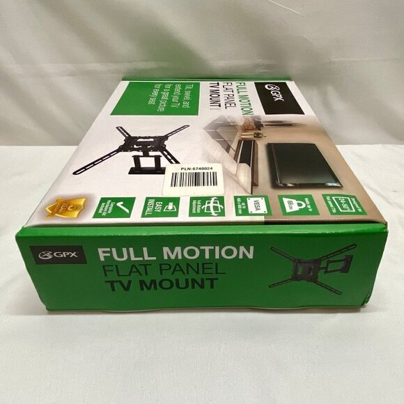 TV Wall Mount GPX Full Motion Flat Panel TV Mount Tilt, Swivel, Extend Brand New - Picture 5 of 7